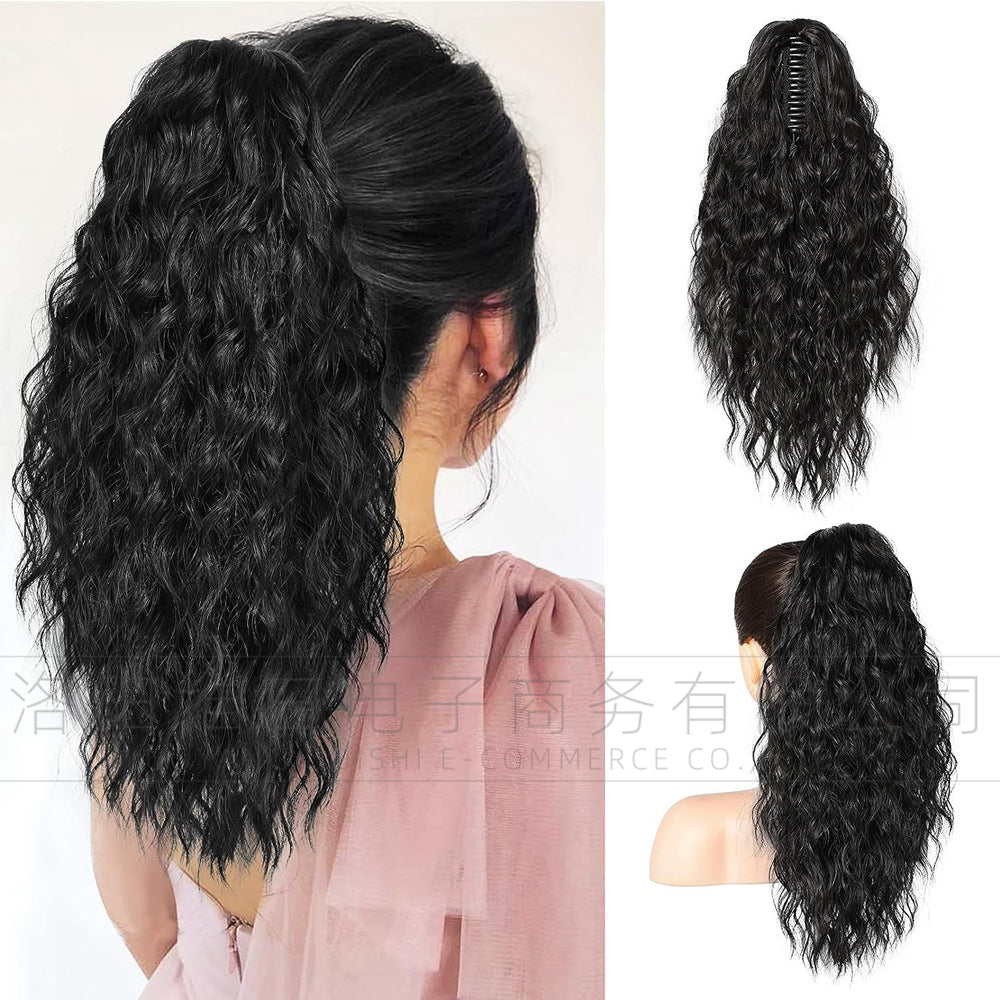 💜2026 NEW IN £15.99!!⚡50K+ SOLD! 💜Curly Wavy Frizzy Hair Extension with Ponytail