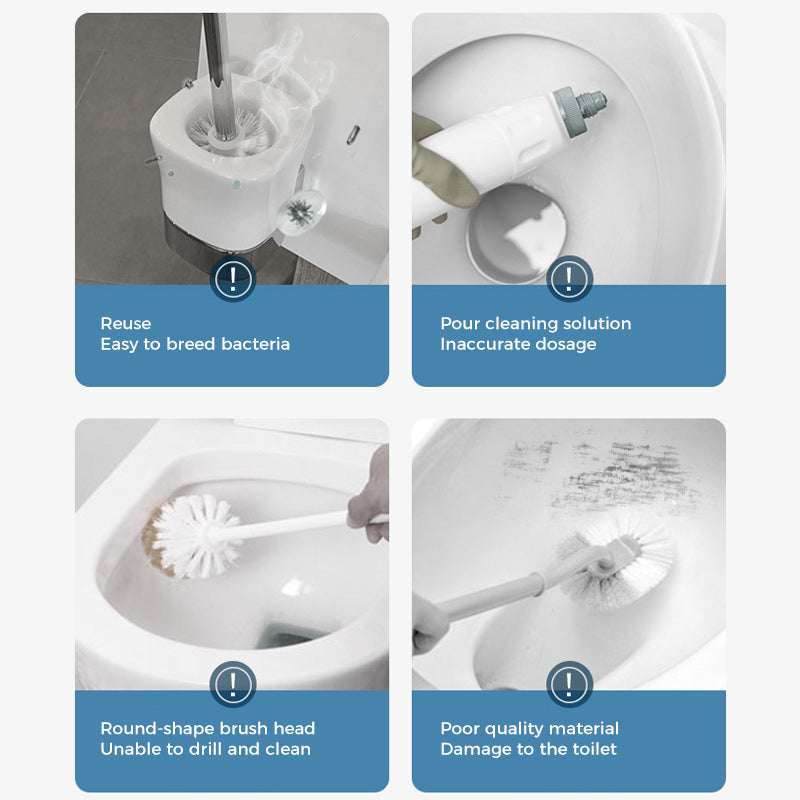 🔥LAST DAY SALE £6.99!!⚡50K+ SOLD!🚽💦Hands-Free Cleaning Gadget🧽Disposable toilet cleaning tool💦