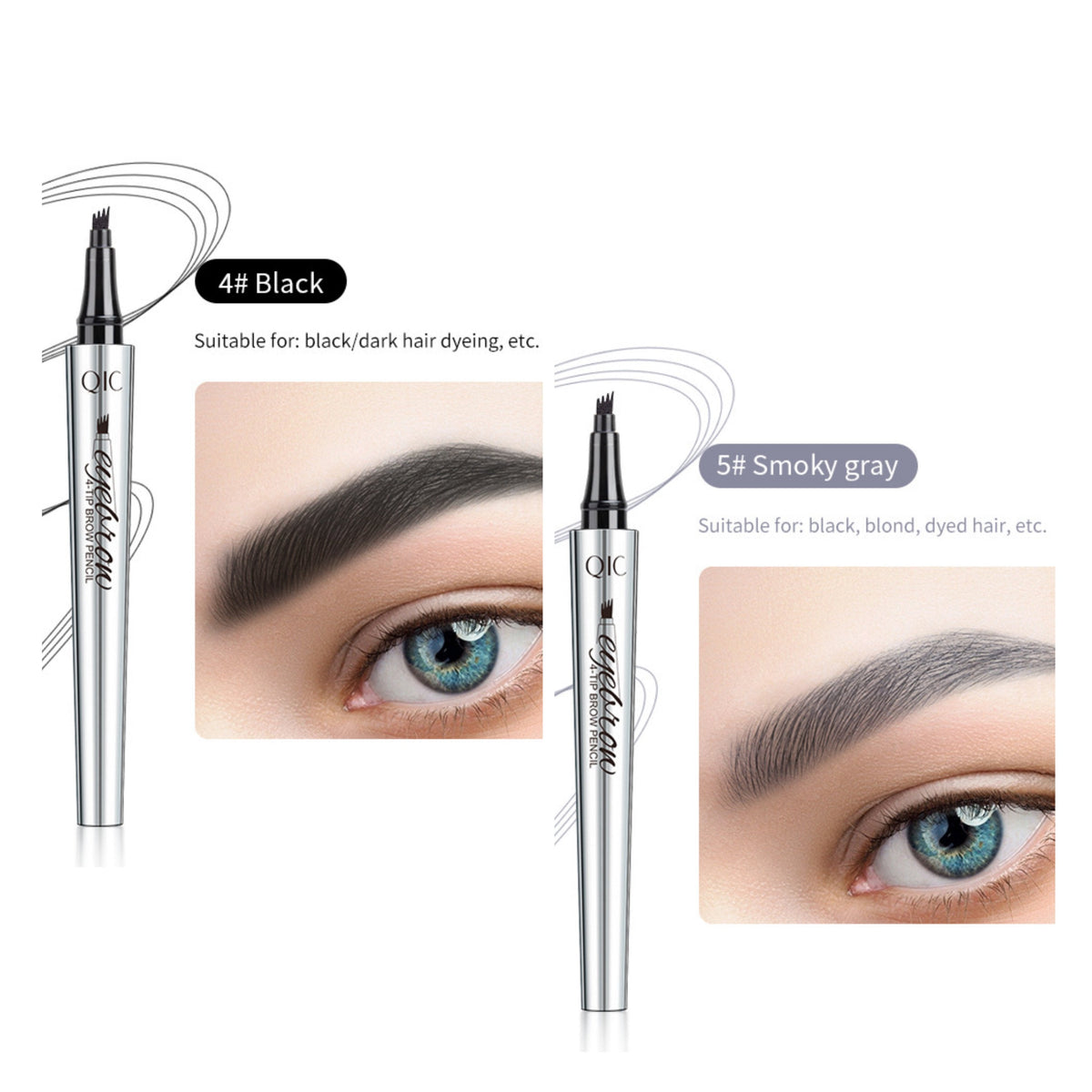 🌟Buy 1 Get 1 Free💖3D Waterproof Microblading Eyebrow Pencil - 4 Forked Tips