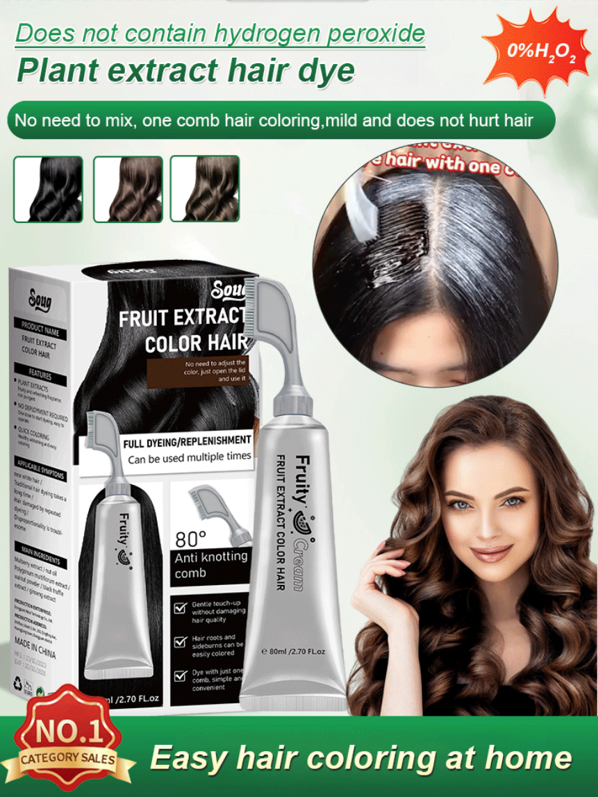 🔥Fruit Essence Hair Dyeing Comb