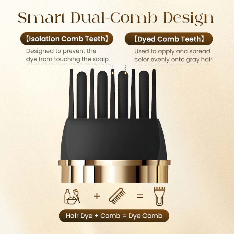 ✨Buy 1 Get 1 Free✨2-in-1 Convenient Hair Dye Comb For Gray Hair