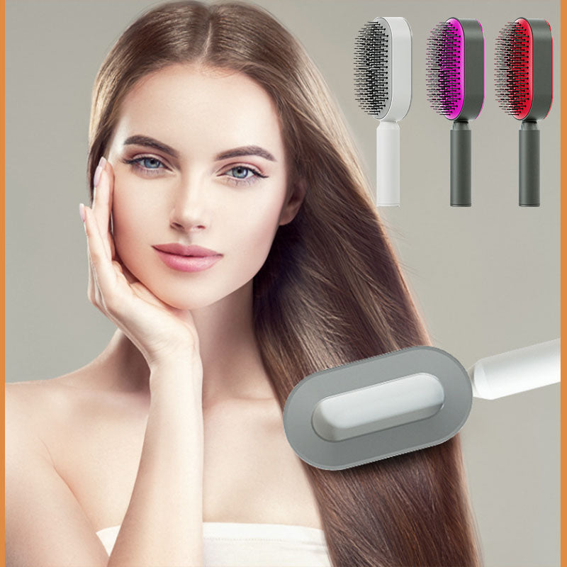 Self-Cleaning Air Cushion Brush – Painless with Scalp Massage