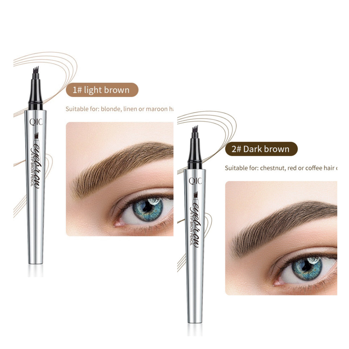 🌟Buy 1 Get 1 Free💖3D Waterproof Microblading Eyebrow Pencil - 4 Forked Tips