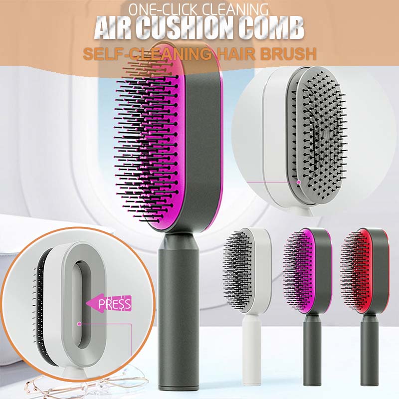 Self-Cleaning Air Cushion Brush – Painless with Scalp Massage