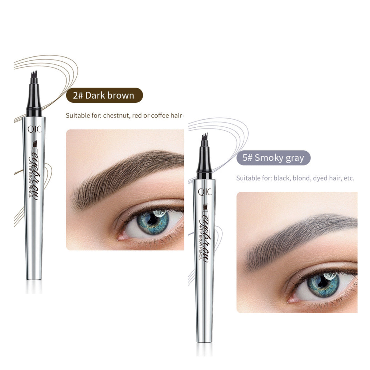 🌟Buy 1 Get 1 Free💖3D Waterproof Microblading Eyebrow Pencil - 4 Forked Tips