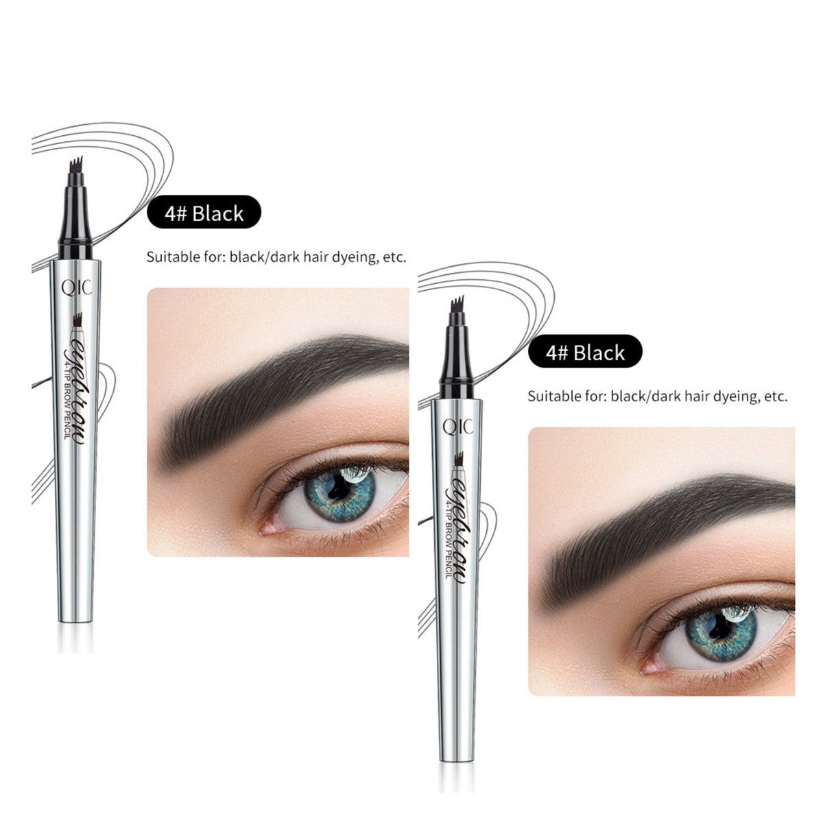 🌟Buy 1 Get 1 Free💖3D Waterproof Microblading Eyebrow Pencil - 4 Forked Tips