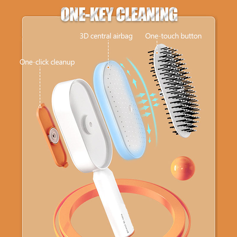 Self-Cleaning Air Cushion Brush – Painless with Scalp Massage