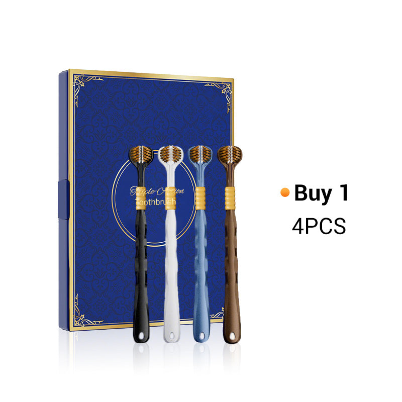 🦷Three-headed multi-angle cleaning toothbrush
