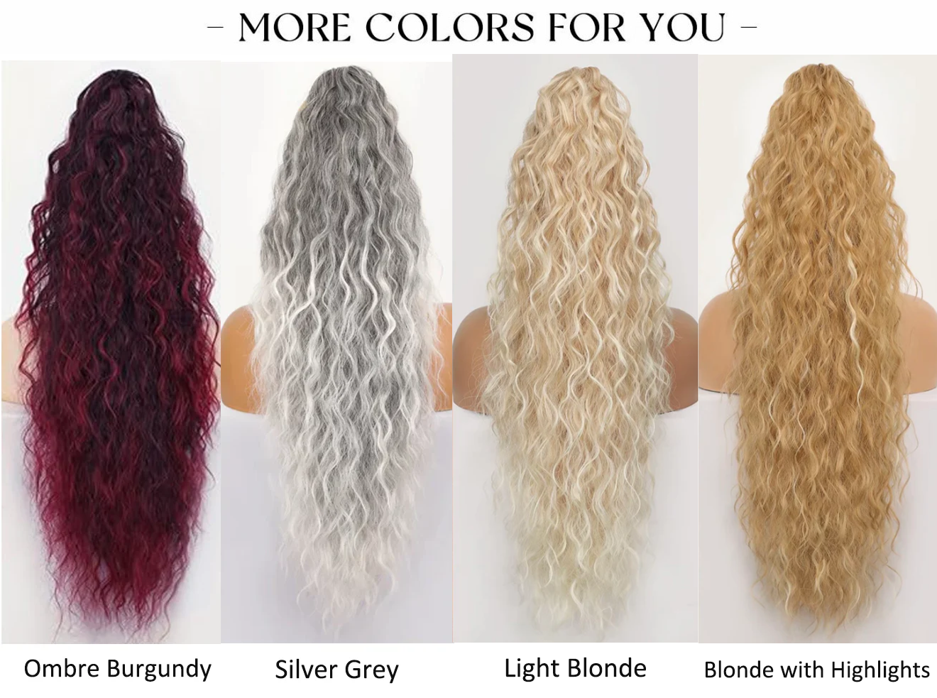 💜2026 NEW IN £15.99!!⚡50K+ SOLD! 💜Curly Wavy Frizzy Hair Extension with Ponytail