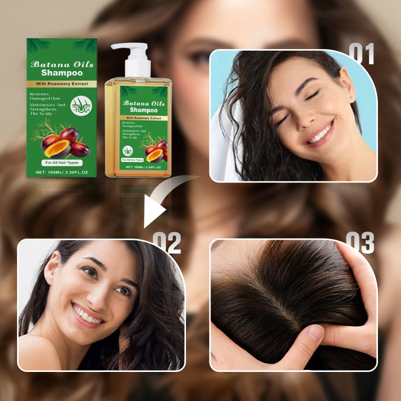 ⏰Last Day Hot Sale!!⌛🏆Buy 3 Get 2 Free ✨👧Batana Oil Shampoo with Rosemary Extract🌸
