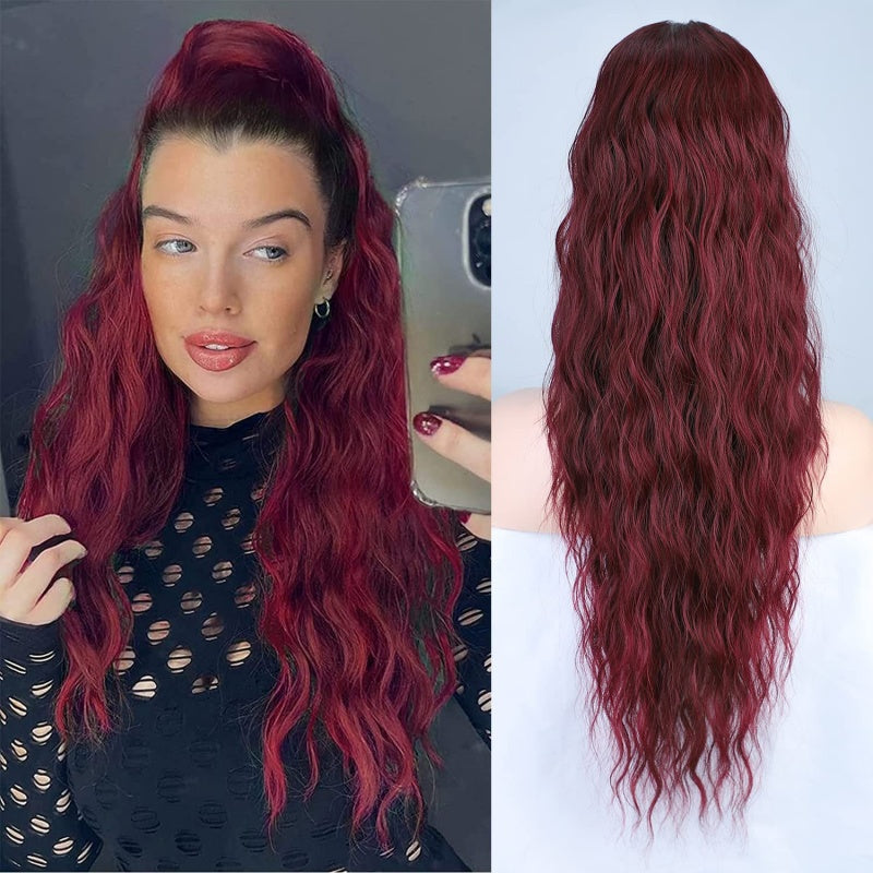 💜2026 NEW IN £15.99!!⚡50K+ SOLD! 💜Curly Wavy Frizzy Hair Extension with Ponytail