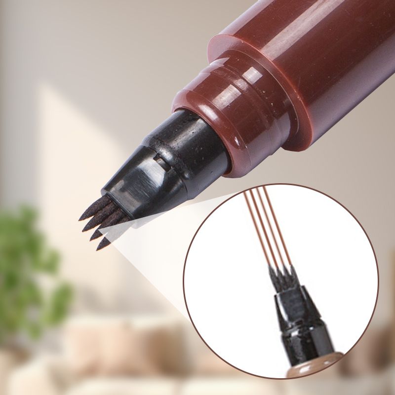 🔥✨Long-lasting waterproof four-head eyebrow and beard pencil