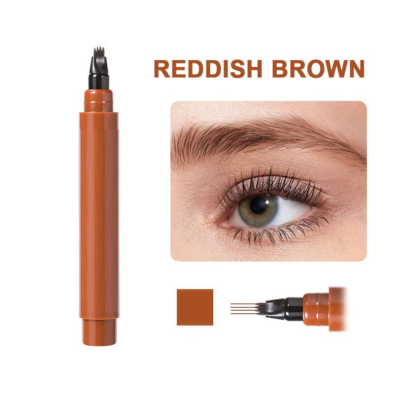 🔥✨Long-lasting waterproof four-head eyebrow and beard pencil