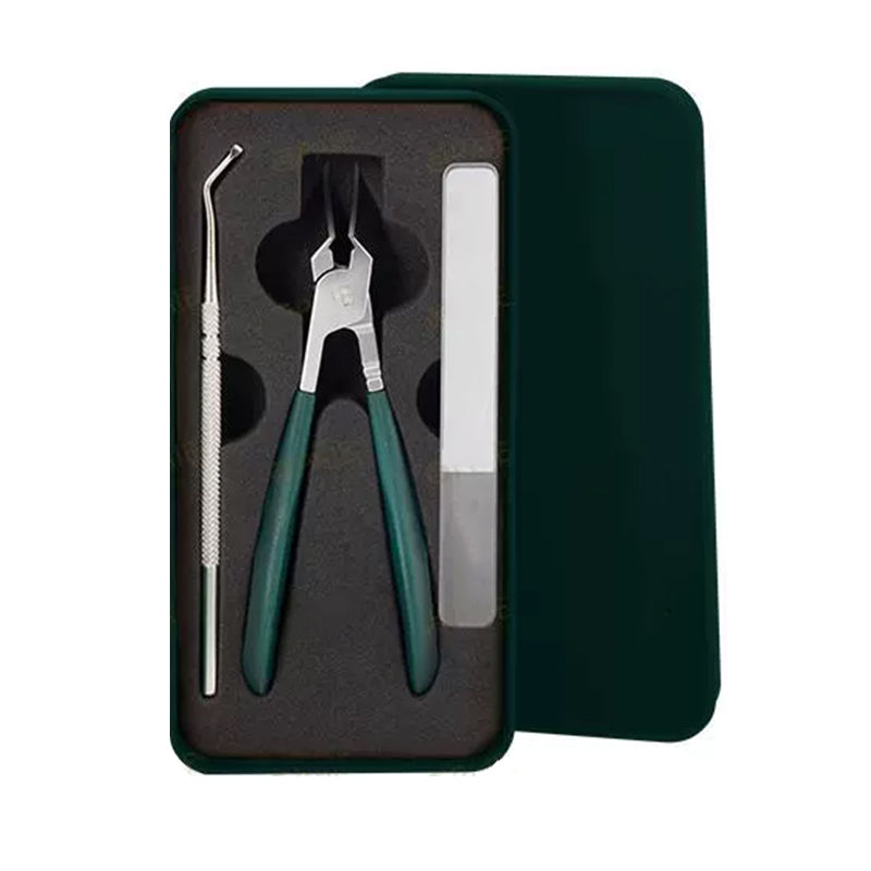 🔥Limited SALE 49% OFF🎁 Anti-Splash 25° Slant Edge Nail Clipper 3-Piece Set