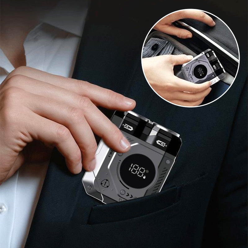 ⏰LAST DAY SALE 50% OFF🔥2025 New 💥 Men's Portable Dual-Blade Washable Shaver