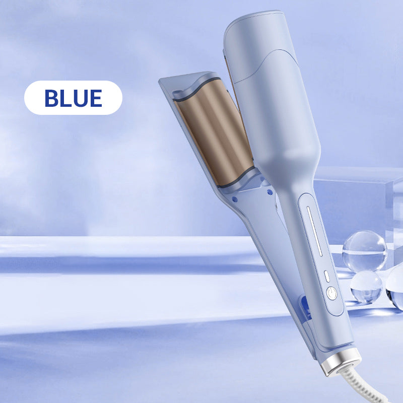 💇‍♀️🔥 Hair Crimper & Curling Wand for Beach Waves with Ionic Technology, Dual Voltage & Lightweight Design, Reducing Frizz & Damage, Perfect for Travel
