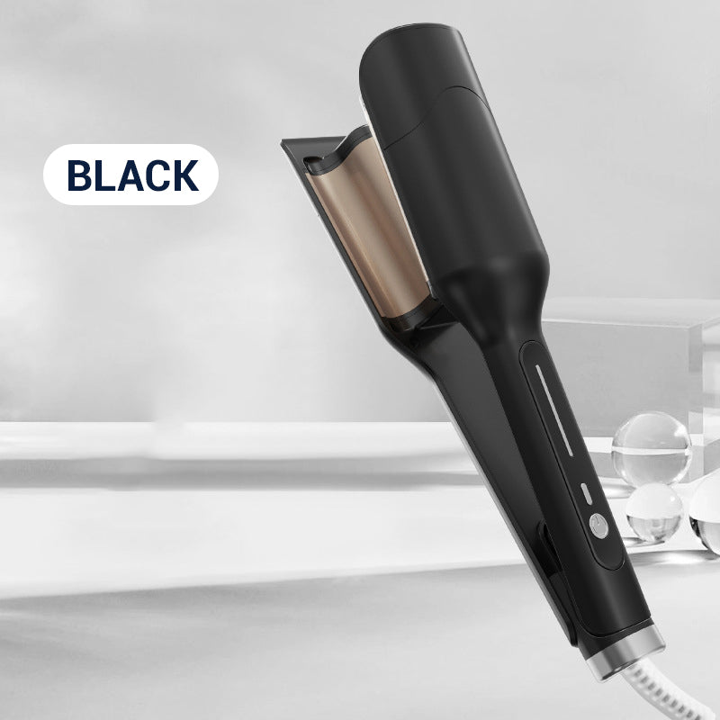 💇‍♀️🔥 Hair Crimper & Curling Wand for Beach Waves with Ionic Technology, Dual Voltage & Lightweight Design, Reducing Frizz & Damage, Perfect for Travel