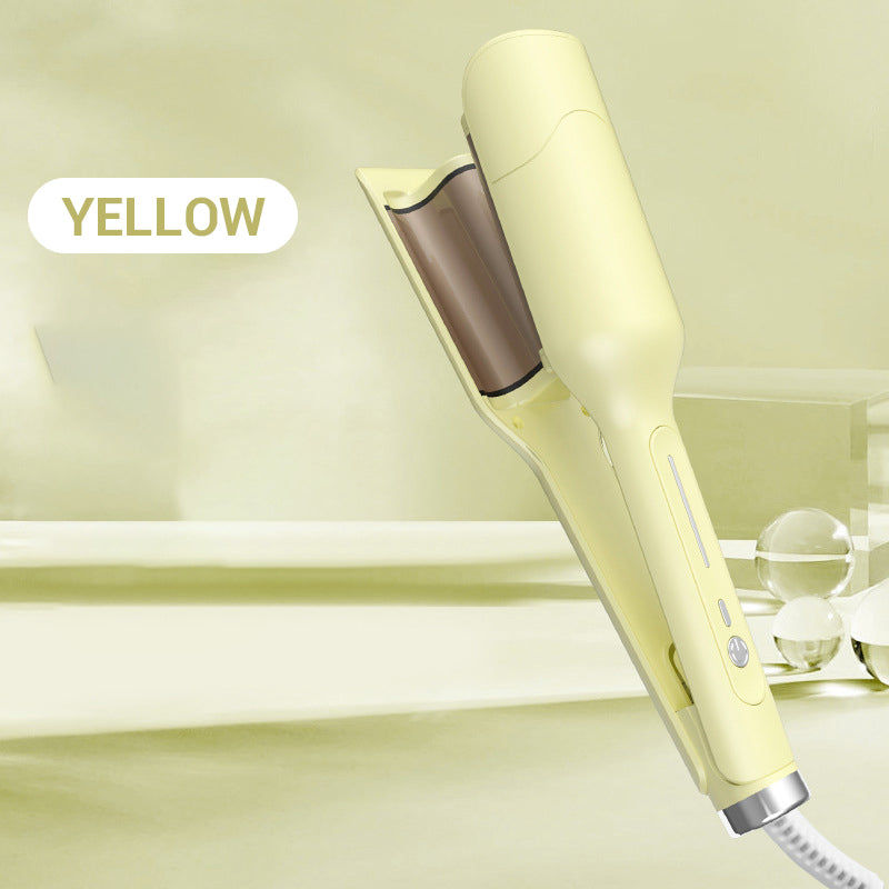 💇‍♀️🔥 Hair Crimper & Curling Wand for Beach Waves with Ionic Technology, Dual Voltage & Lightweight Design, Reducing Frizz & Damage, Perfect for Travel