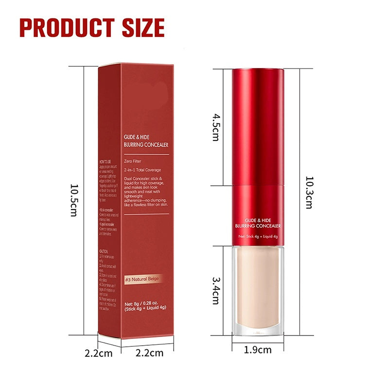 💗LAST DAY - BUY 1 GET 1 FREE💗Dual-Ended Long-Lasting Lightweight Concealer