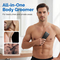✂️ Men's Digital Body Trimmer – L-Shaped Safety Blade, LED Display & 90-Min Runtime ✨