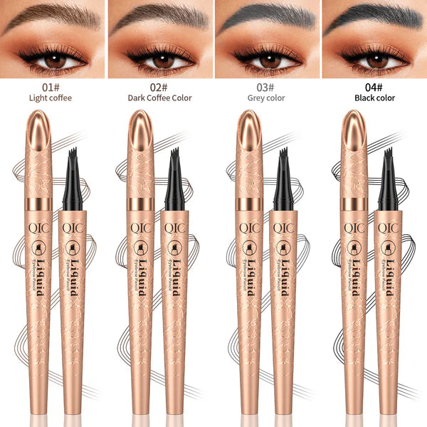 ✏️ BUY 1 GET 1 FREE! ✨ 3D Microblading Eyebrow Pencil – 4-Prong Tip, Waterproof & Natural Hair-Like Strokes 🖌️