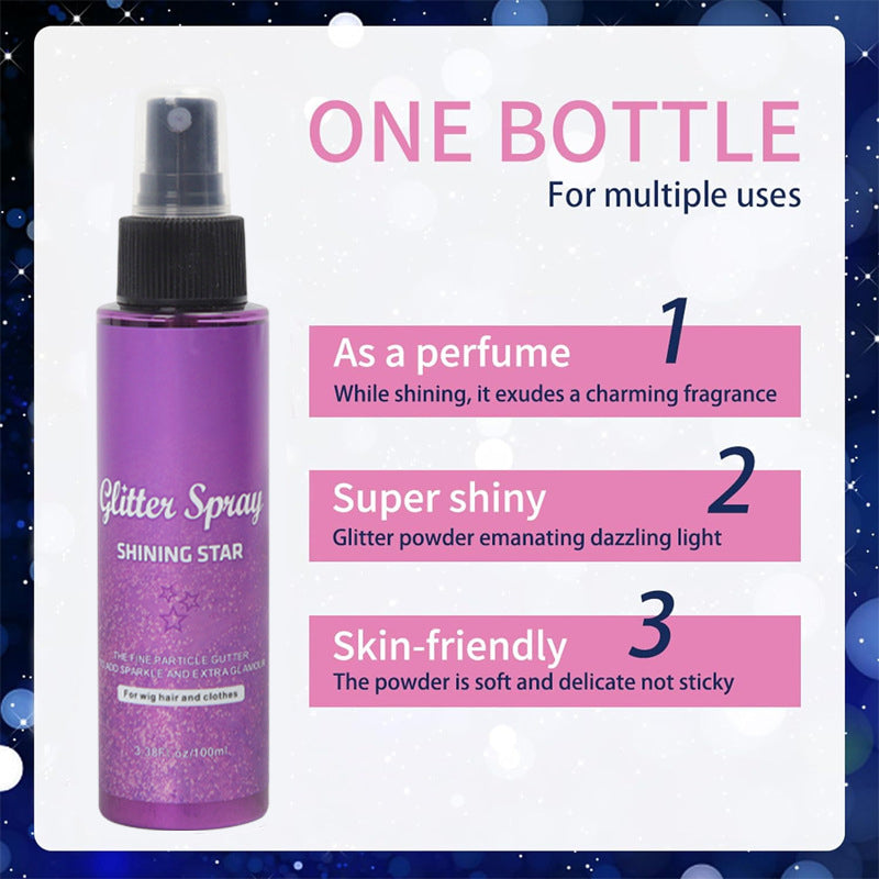 Shining Star Glitter Spray for Hair and Body