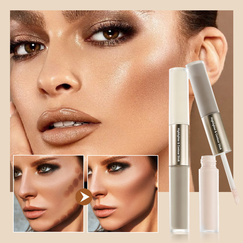 💘Valentine's Day Offer: 50% Off! ✨ 2-in-1 Highlighter & Contour Stick – Sculpt & Illuminate in 1 Step | 12H Long-Lasting