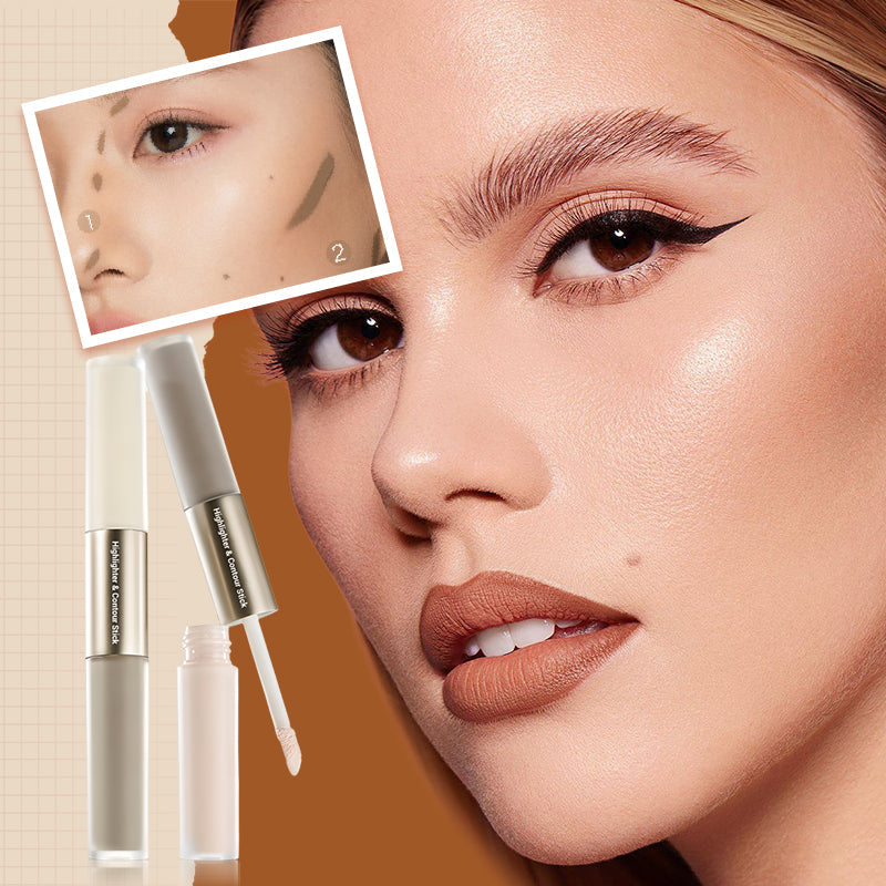 💘Valentine's Day Offer: 50% Off! ✨ 2-in-1 Highlighter & Contour Stick – Sculpt & Illuminate in 1 Step | 12H Long-Lasting