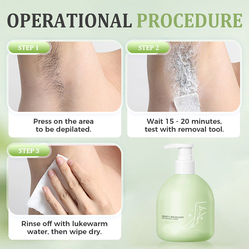 ⏳Limited-time 50% off⏰💥Large-size hair removal cream Gentle and non-irritating hair removal cream set (hair removal cream + razor)🎁