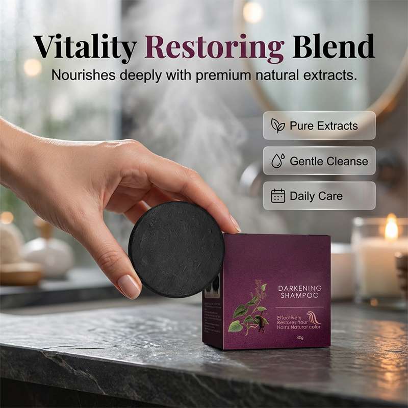 Hair Darkening Shampoo Bar for Gray Hair