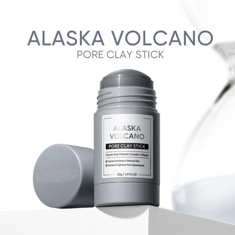 🔥Alaska Volcanic Clay Stick – Blackhead Remover Facial Mask, Deep Pore Cleansing & Gentle Exfoliation